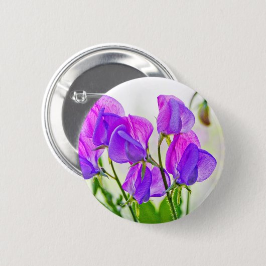Sweet Pea Ronde Button 5,7 Cm (Voorkant /achterkant)