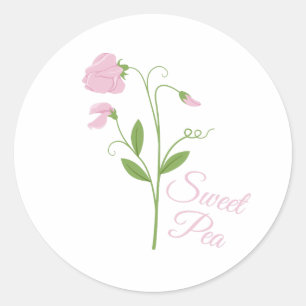Sweet Pea Ronde Sticker