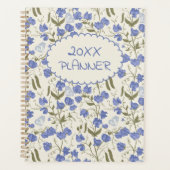 Sweet Pea Soft Blue en Cream Weekly Planner (Voorkant)