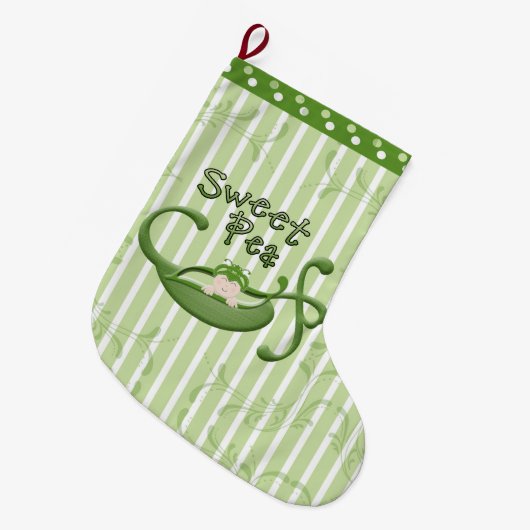 Sweet Pea Stocking Grote Kerstsok (Voorkant (Hangend))