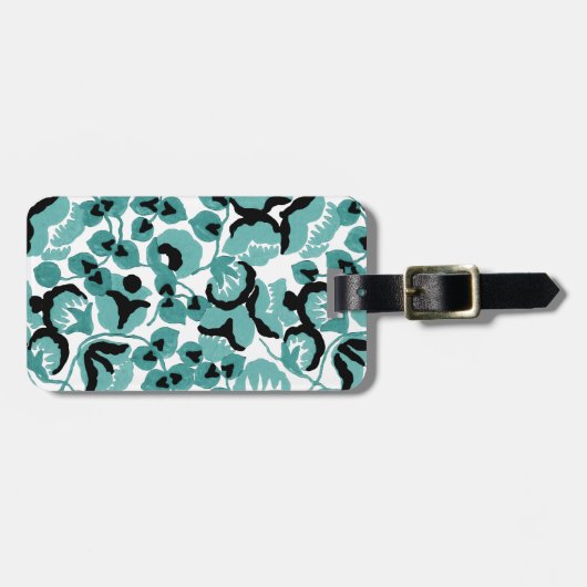 Sweet Pea (Teal) Fine Art Bagagelabel (Voorkant horizontaal)