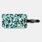 Sweet Pea (Teal) Fine Art Bagagelabel (Achterkant horizontaal)