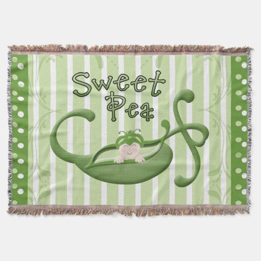 Sweet Pea Throw Blanket Deken (Voorkant)