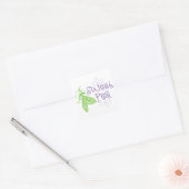 Sweet Pea Vierkante Sticker (Envelop)