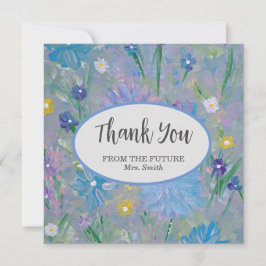 Sweet Pea Vrijgezellenfeest bedankje Bedankkaart