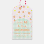 Sweet Peach 1e verjaardag Cadeaulabel (Voorkant)