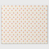 Sweet Peach 1e verjaardag Cadeaupapier (Vlak)