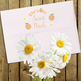 Sweet Peach 1e verjaardag Envelop