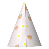 Sweet Peach 1e verjaardag Feesthoedjes (Achterkant)