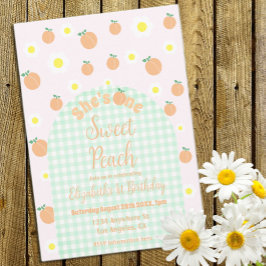 Sweet Peach 1e verjaardag Kaart