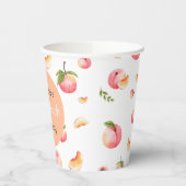 Sweet Peach 1e verjaardag Papieren Bekers (Links)