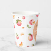 Sweet Peach 1e verjaardag Papieren Bekers (Rechts)