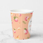 Sweet Peach 1e verjaardag Papieren Bekers (Rechts)