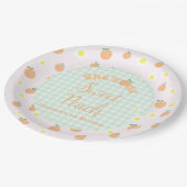 Sweet Peach 1e verjaardag Papieren Bordje (Gekanteld)