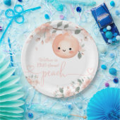 Sweet Peach 1e verjaardag Papieren Bordje (Feest)