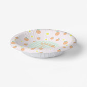 Sweet Peach 1e verjaardag Papieren Kommen (Gebogen)