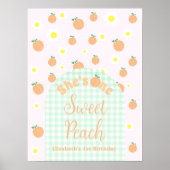 Sweet Peach 1e verjaardag Poster (Voorkant)