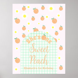 Sweet Peach 1e verjaardag Poster