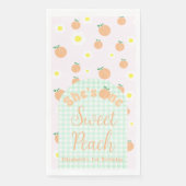 Sweet Peach 1e verjaardag Servet (Voorkant)
