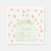 Sweet Peach 1e verjaardag Servet (Voorkant)
