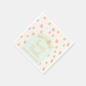 Sweet Peach 1e verjaardag Servet (Hoek)