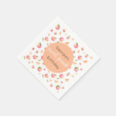 Sweet Peach 1e verjaardag Servet (Hoek)