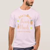 Sweet Peach 1e verjaardag T-shirt (Voorkant)