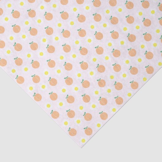 Sweet Peach 1e verjaardag Tissuepapier (Detail)