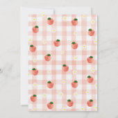 Sweet Peach 2e verjaardag uitnodiging (Achterkant)