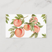 Sweet Peach Baby shower Luier Raffle Kaart Visitekaartje (Achterkant)