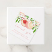 Sweet Peach Baby shower of Birthday Bedankjes Labels (In situ)
