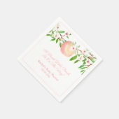Sweet Peach Baby shower Party Servet (Hoek)
