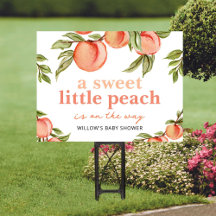 Sweet Peach Baby shower Welkomstbord