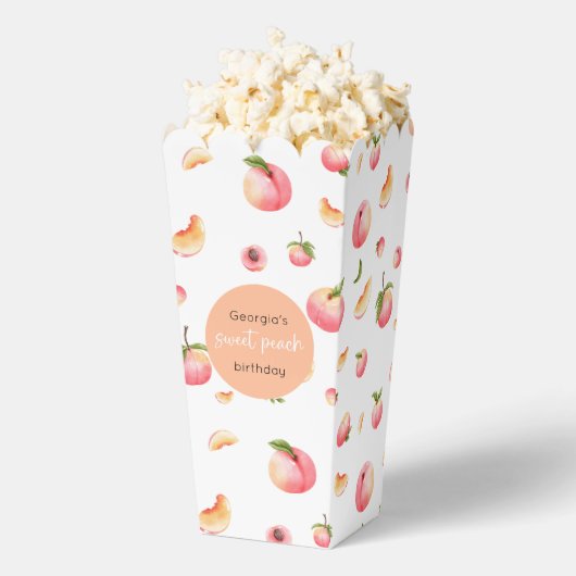 Sweet Peach Birthday Bedankdoosjes (Popped)