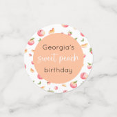 Sweet Peach Birthday Confetti (Kleine voorkant)