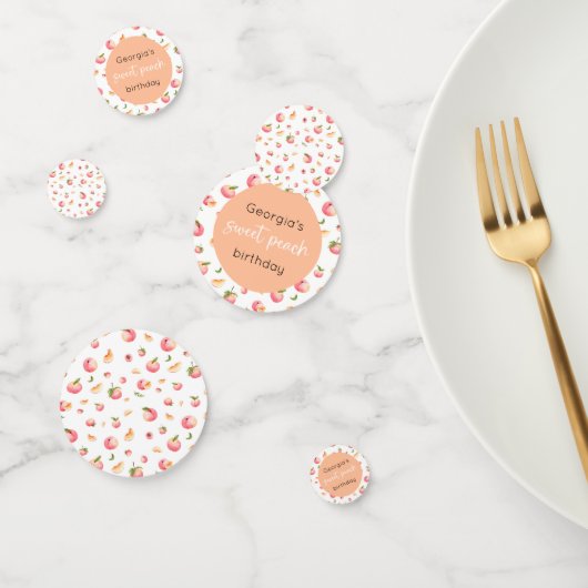 Sweet Peach Birthday Confetti (Groep)