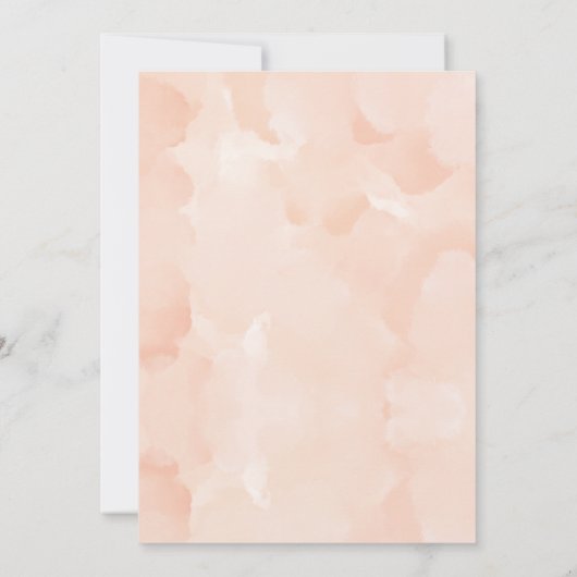 Sweet Peach Birthday Kaart (Achterkant)