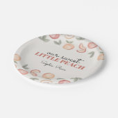 Sweet Peach Boho Verjaardag of baby shower Papieren Bordje (Gekanteld)