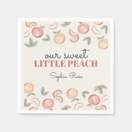Sweet Peach Boho Verjaardag of baby shower Servet