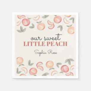 Sweet Peach Boho Verjaardag of baby shower Servet