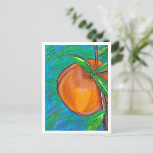 Sweet Peach Briefkaart (Staand voorkant)