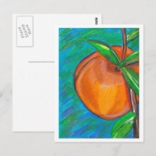 Sweet Peach Briefkaart (Voorkant / Achterkant)