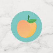 Sweet Peach Cute Fruit 1st Birthday Party Thema Confetti (Kleine voorkant)