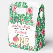 Sweet Peach Girls 1ste verjaardag Bedankdoosjes (Geopend)