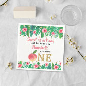 Sweet Peach Girls 1ste verjaardag Servet