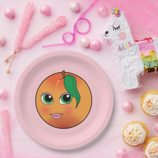Sweet Peach Papieren Bordje (Feest)