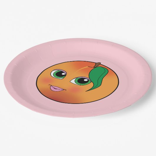 Sweet Peach Papieren Bordje (Gekanteld)