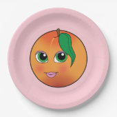 Sweet Peach Papieren Bordje (Voorkant)