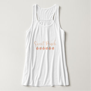 Sweet Peach Peaches Cute Trendy Modern Mode Tanktop