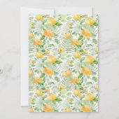 Sweet Peach Rozen Floral 80th Kaart (Achterkant)